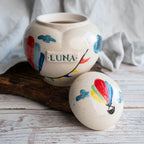 Balloon Pet Urn, Ceramic Urn for Ashes, Creamation Urn, Heart Urn for Pets, Dog Urn, Cat Urn