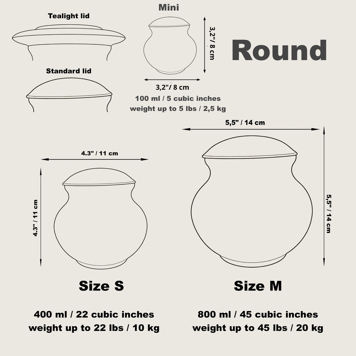 Custom Mini Keepsake Urn: 5 cu in Handmade Urn, Choose Your Design, Small Cremation Urn for Ashes, Hand-Painted Tiny Urn